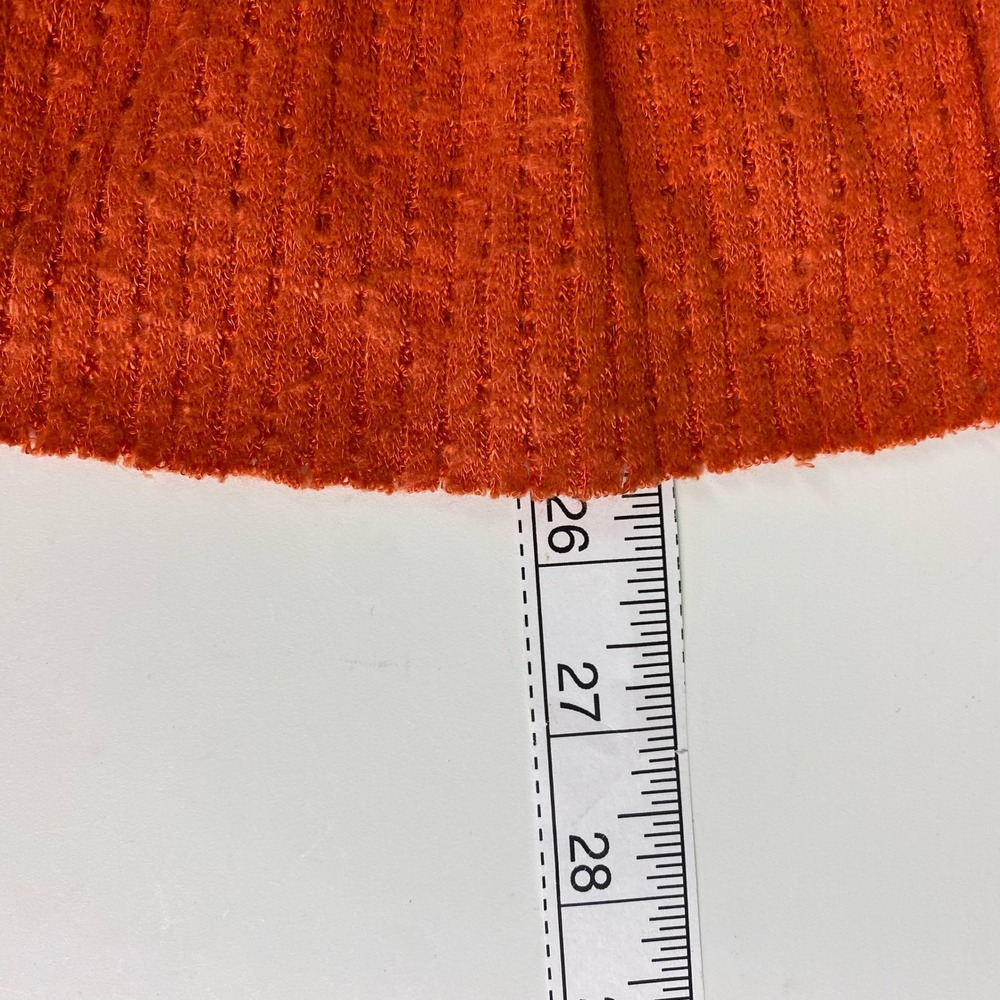 Maeve Anthropologie Women's Size Small Sweater Textured Turtleneck Orange - Picture 8 of 9